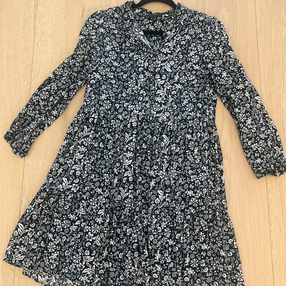 J.Crew Floral Black and White size Small